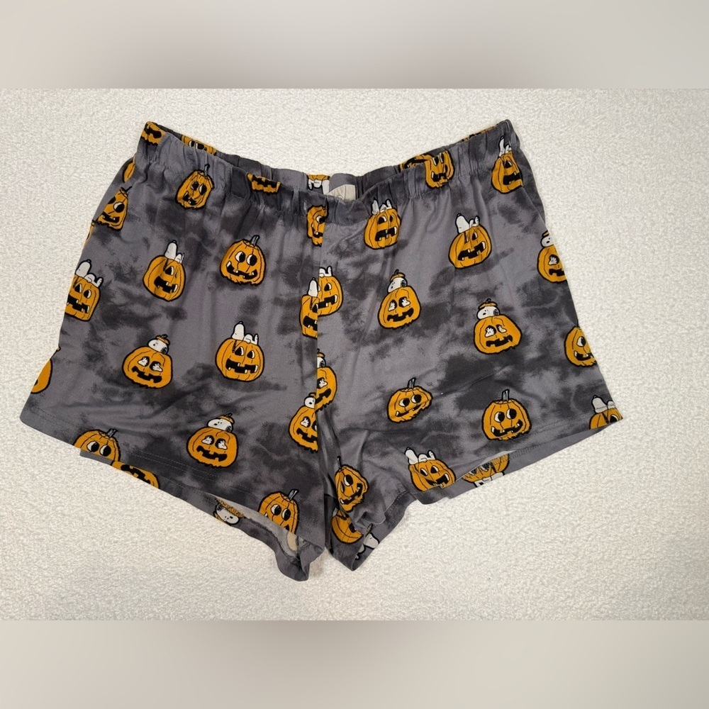 Munki Munki snoopy grey soft womens pajama shorts size xl